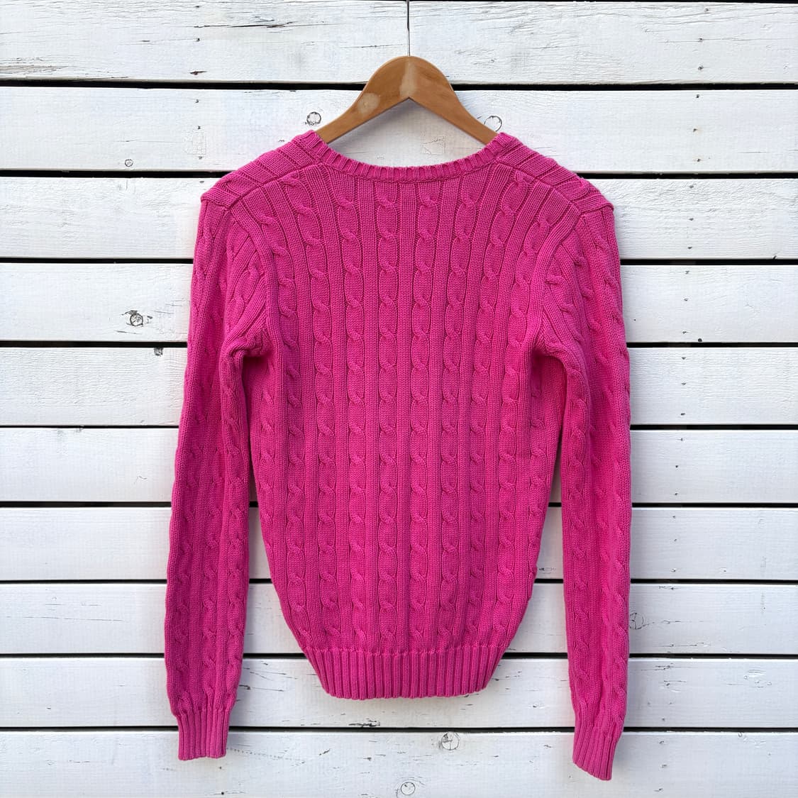 Polo 폴로 케이블 꽈배기 브이넥 니트 상품이미지2