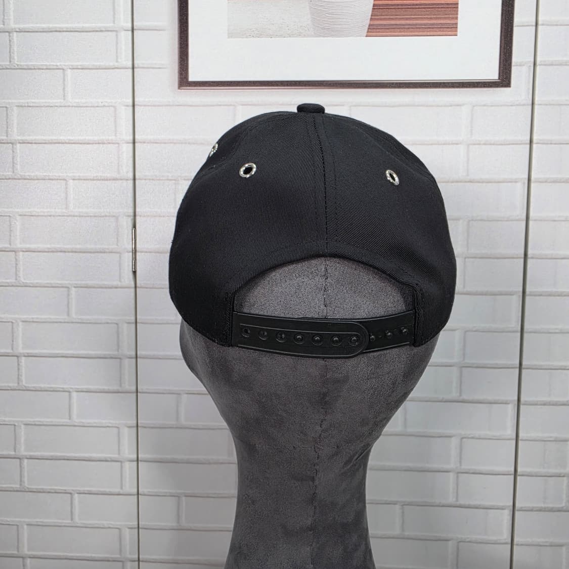 22SS 아미 스몰 하트 로고 베이스볼 캡 스냅백 캡 볼캡 블랙 새상품급 상품이미지6