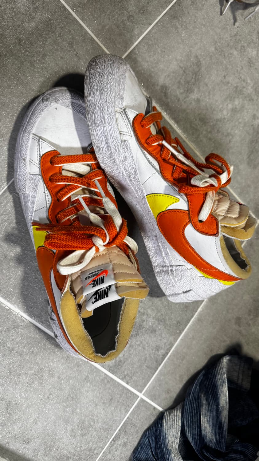 나이키 x 사카이 블레이저 로우 마그마 오렌지 상품이미지2