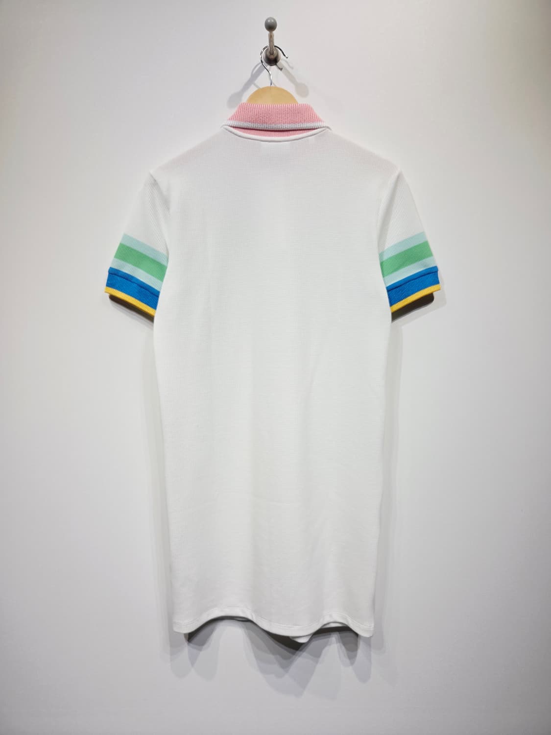 라코스테 와플 조직 배색 카라 원피스 상품이미지7