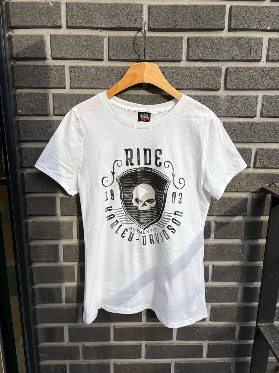 할리데이비슨 스컬 화이트 반팔 상품이미지5