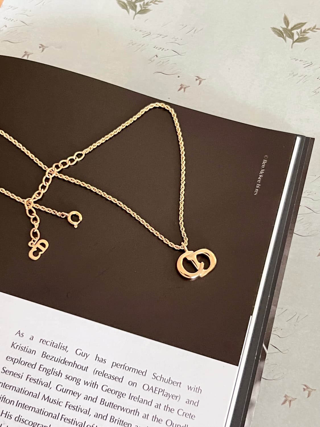 DIOR CD로고 빈티지 디올 목걸이 상품이미지3