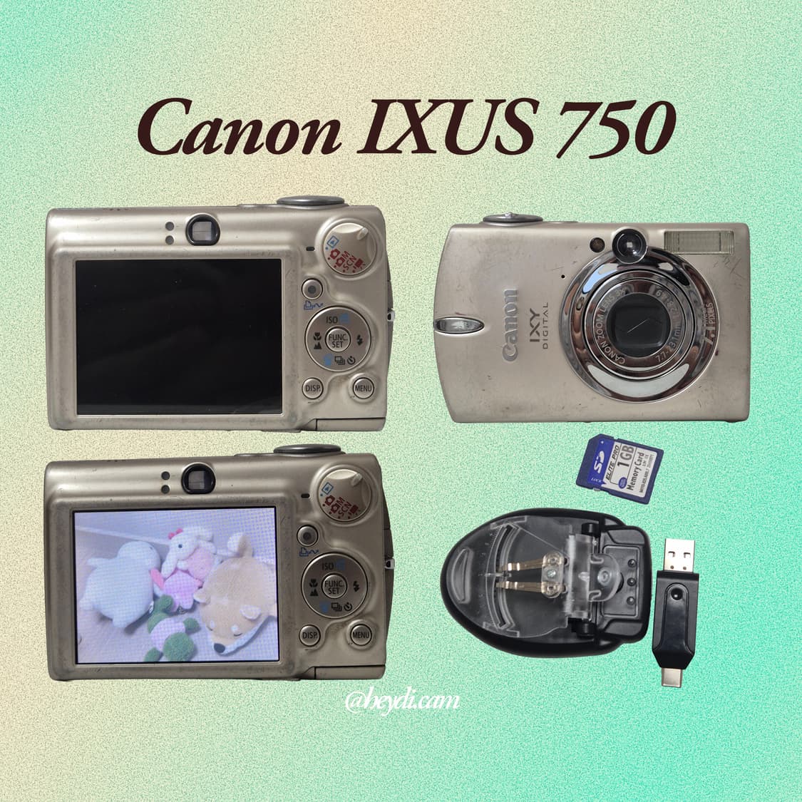 (아일릿 원희) 캐논 ixus750 IXY700 골드 상품이미지2