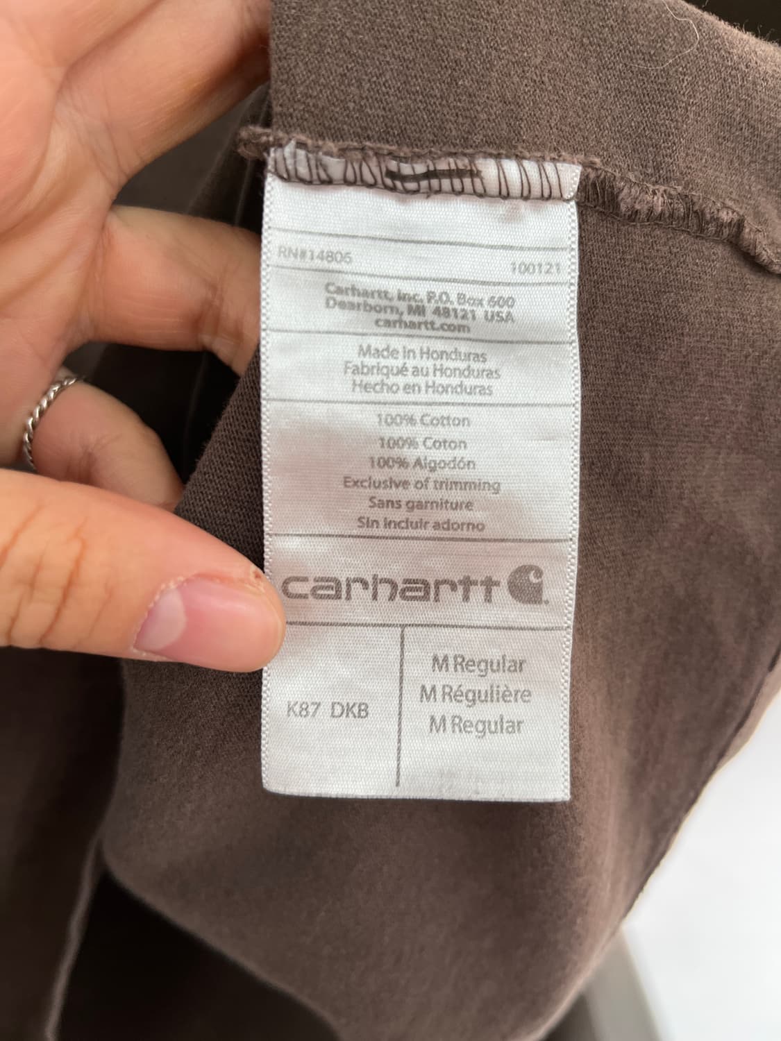 칼하트 포켓 반팔 티셔츠 상품이미지9