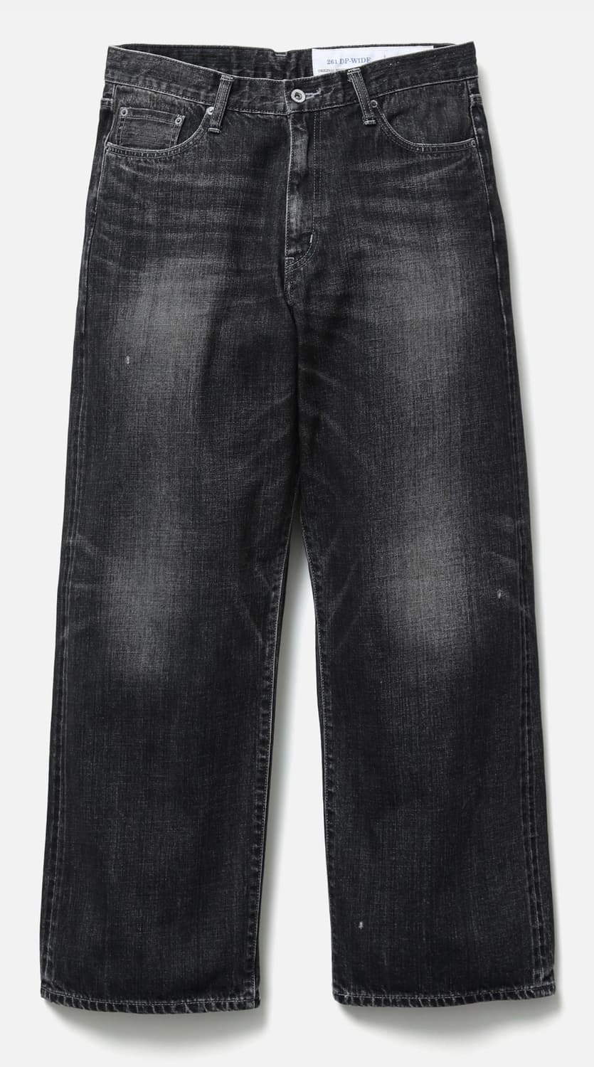 [L] 네이버후드 25FW WASHED DENIM DP WIDE PANT 상품이미지1