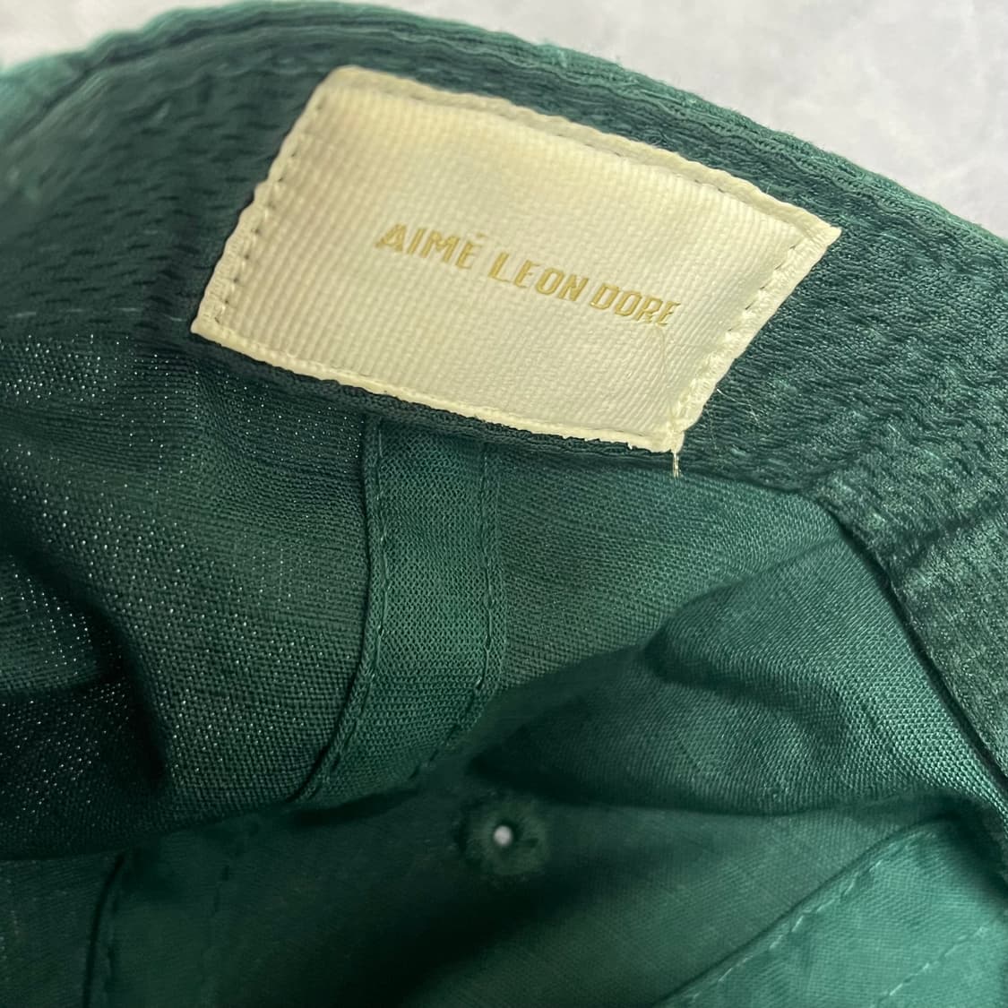 aime leon dore 유니스피어 햇 그린 에임레온도르 캡 모자 초록 상품이미지4