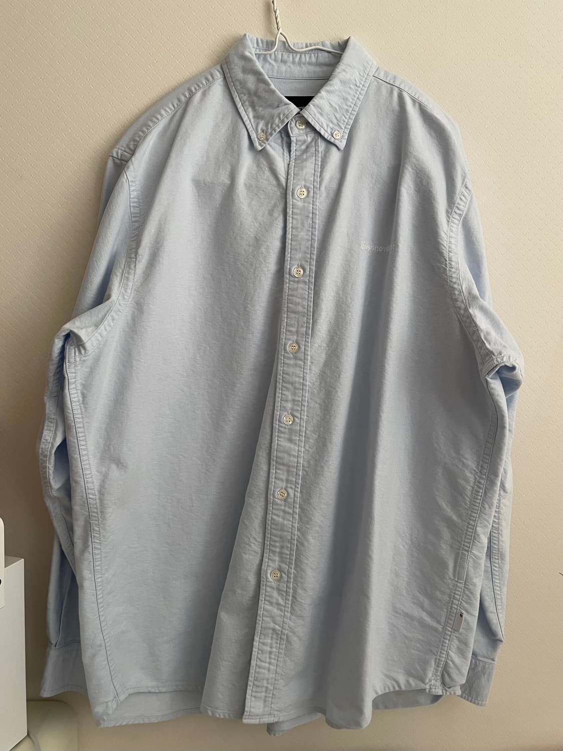 디스이즈네버댓 옥스포드 셔츠 (라이트 블루) 상품이미지1