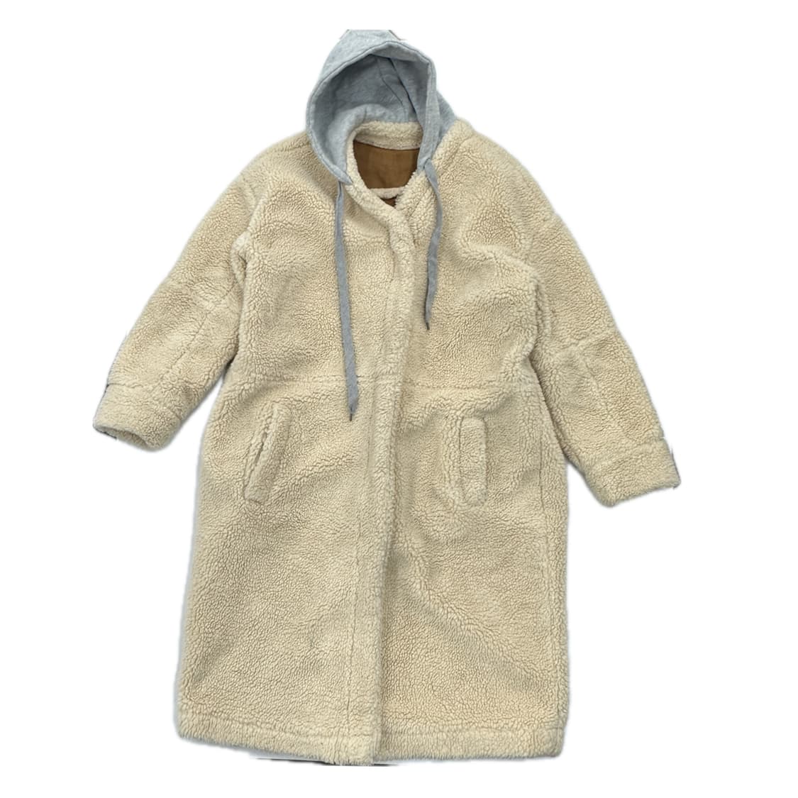 🧁양털 후드 폭닥폭닥 롱 코트 후리스🧁 그런지 히피 에스닉 상품이미지3