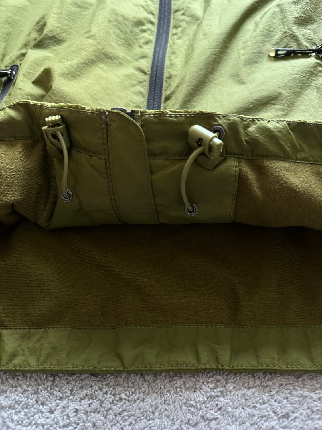 몽벨 고프코어 바람막이 올리브그린 올리브카키  상품이미지5