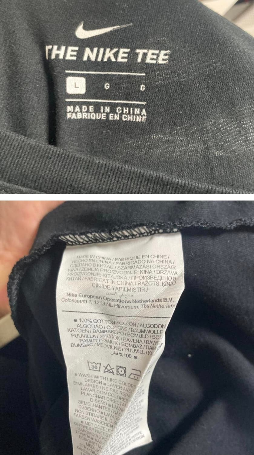 나이키 블랙반팔티L  상품이미지3