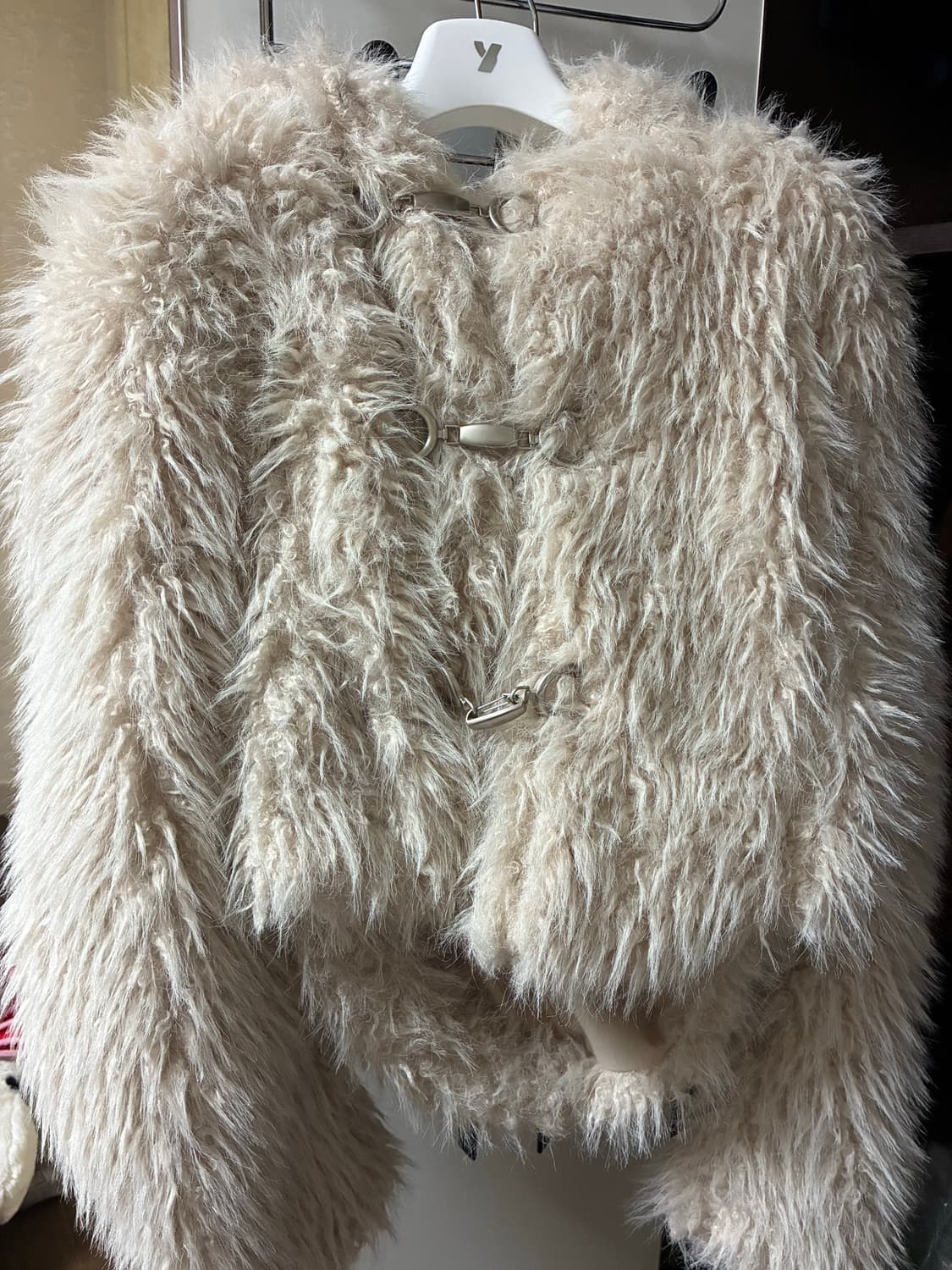 Yuse 유즈 후디 퍼자켓 - 베이지 상품이미지5