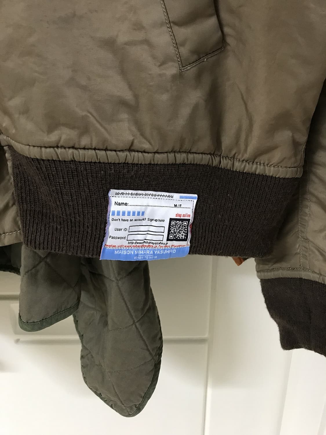 @새상품@ 미하라야스히로 런웨이 판초 ma-1 봄버 오버사이즈  상품이미지4