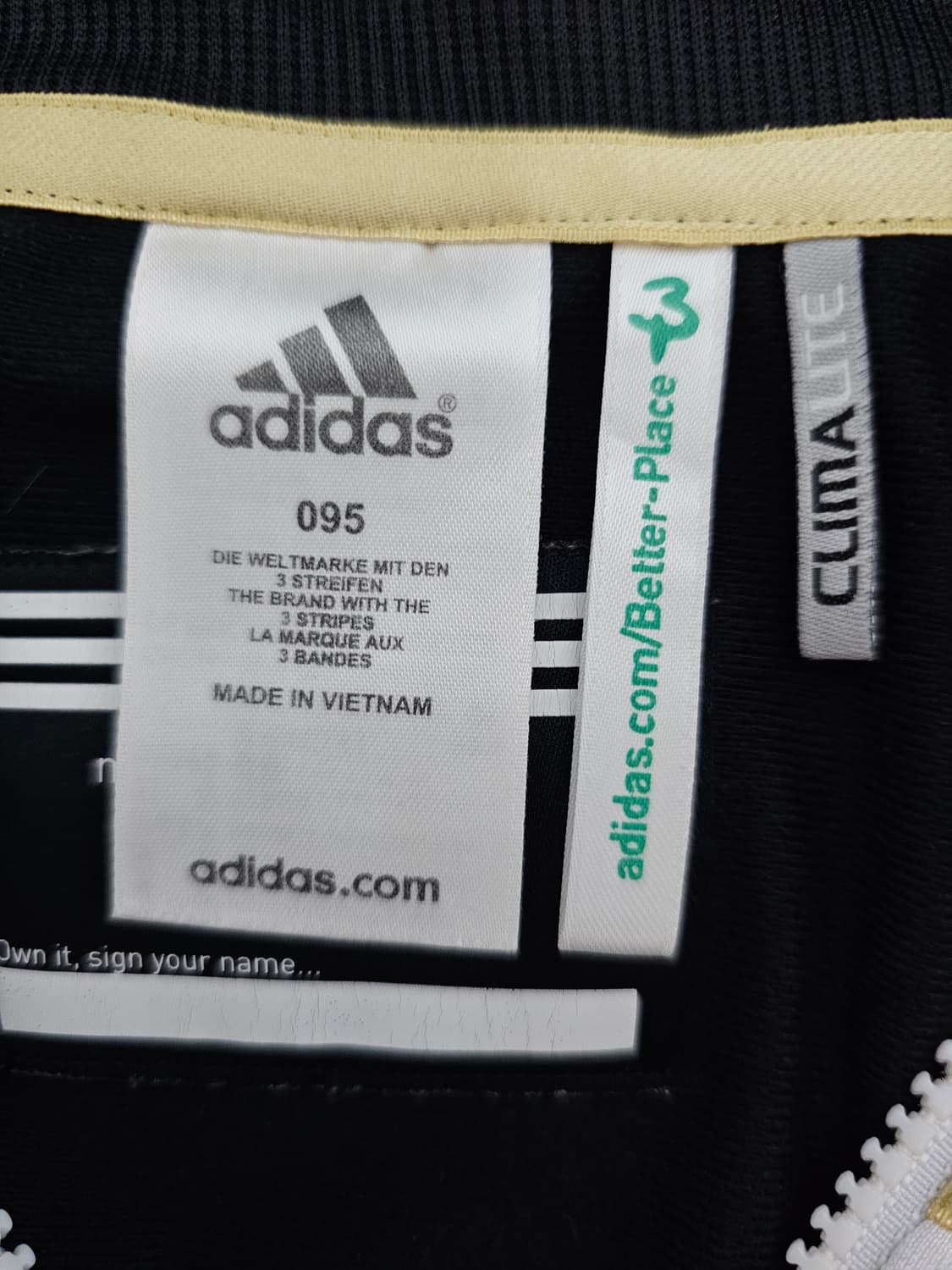 아디다스 여성 흰색 금색 삼선져지 95 상품이미지3