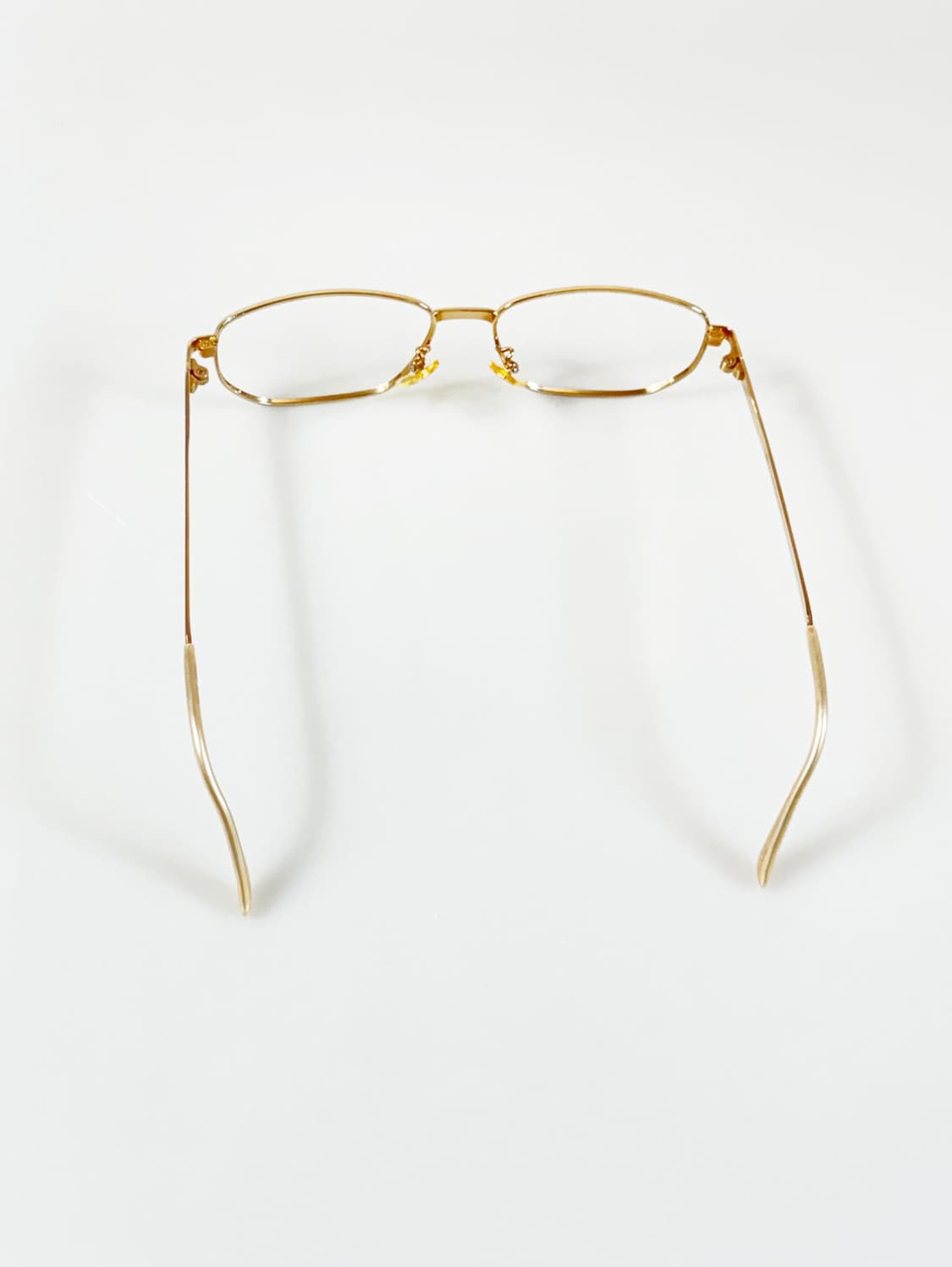 90s P.S.C FASHION 골드 메탈 슬림 스퀘어 빈티지 안경 상품이미지6