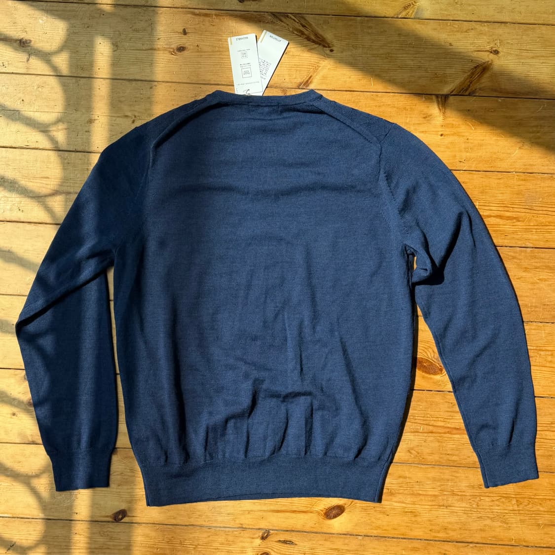 울 100 아가일 브이넥 니트 상품이미지2