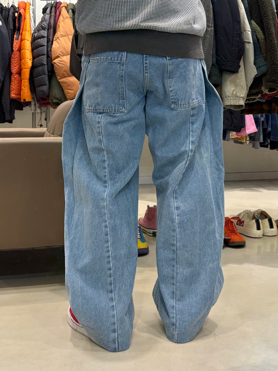 24ss 솔리드옴므 벌룬 데님팬츠 상품이미지9