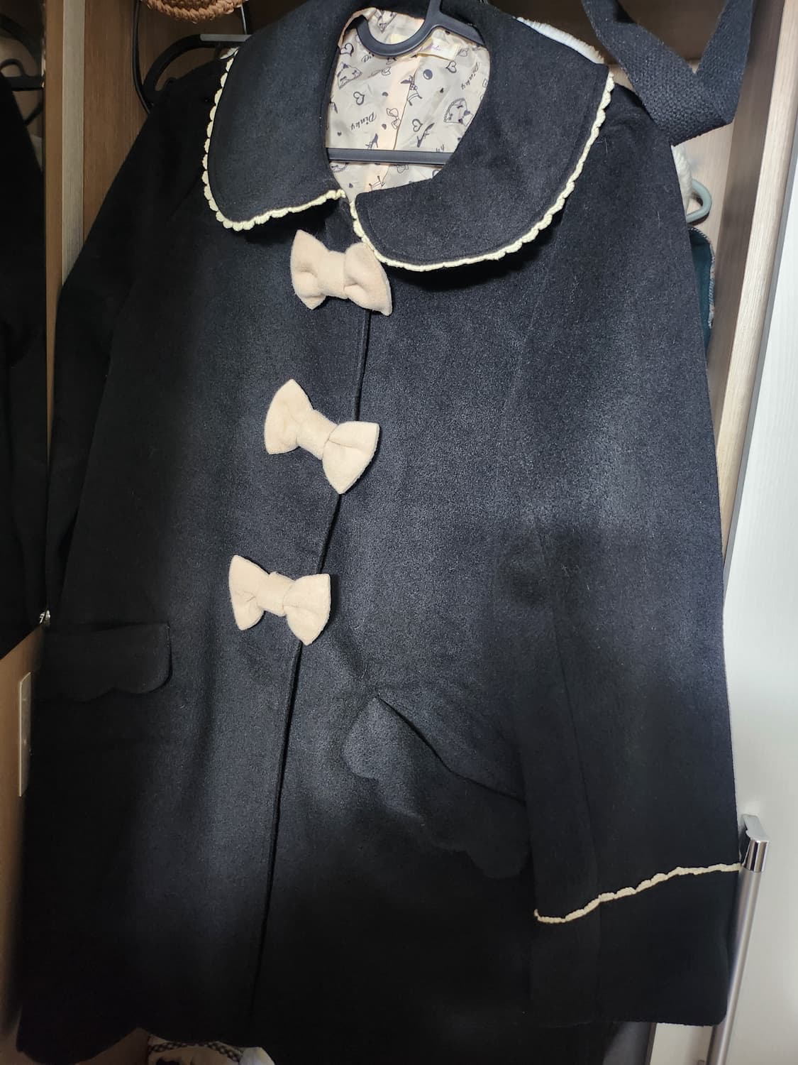 브라운 3리본 코트 히메갸루 라떼갸루 로걀 오네갸루 가루 양지뢰 상품이미지2