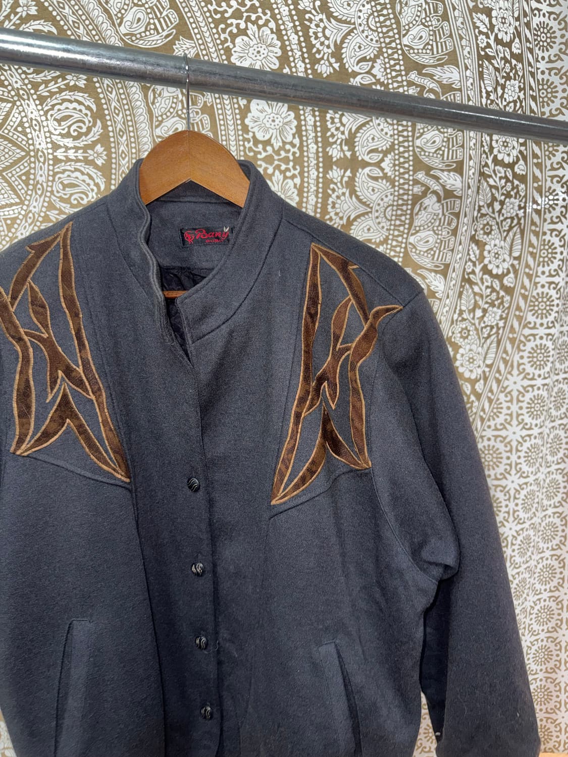 빈티지 웨스턴 모직 블루종 자켓  상품이미지4