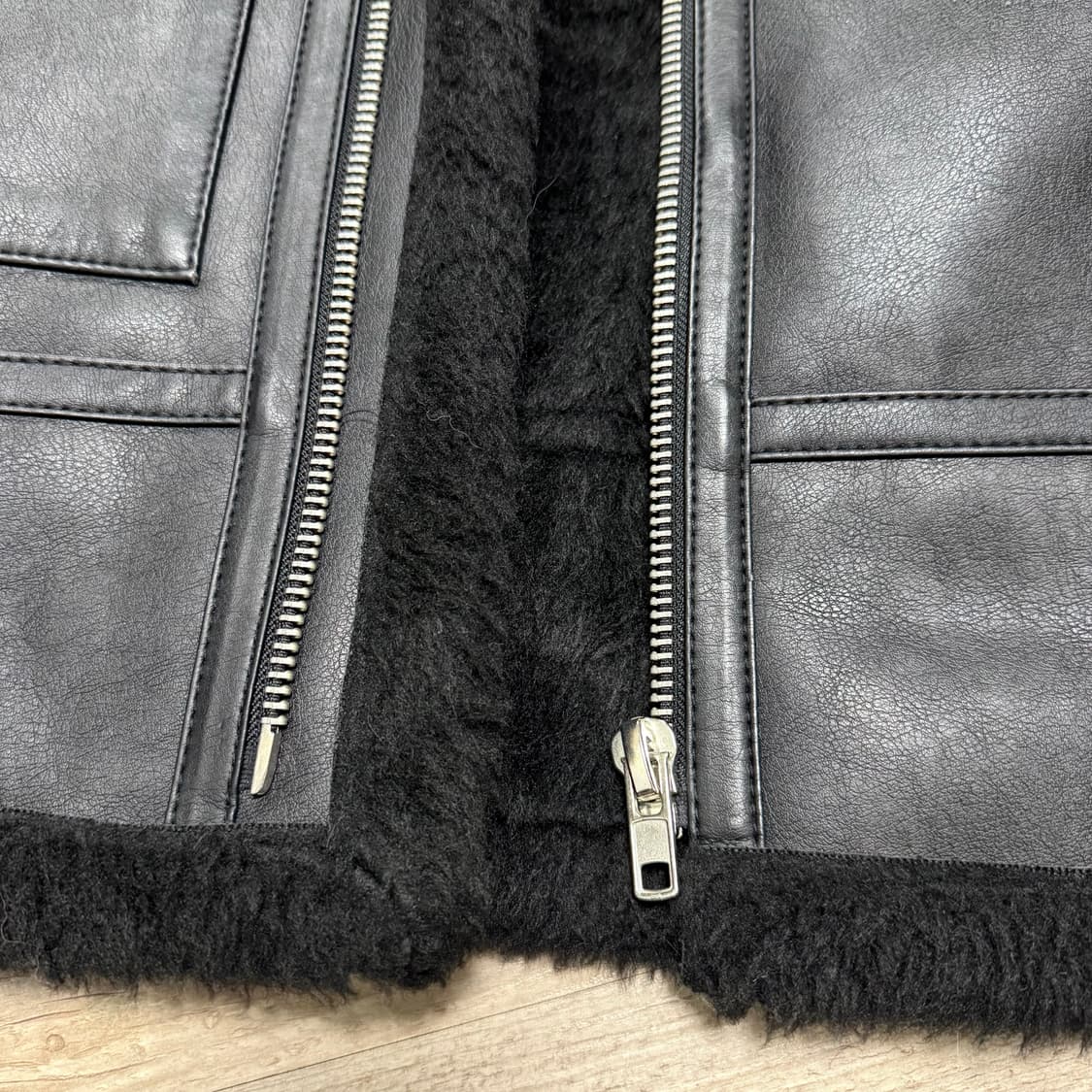 드로우핏 무스탕 자켓 블랙 상품이미지10