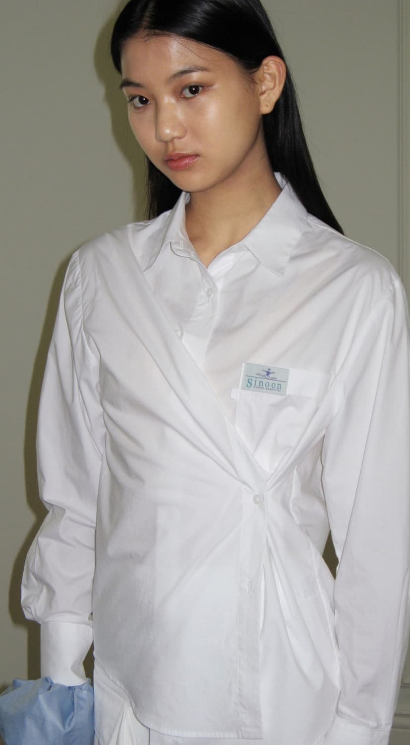 당일배송) 시눈 classic cotton shirt(white) 상품이미지1