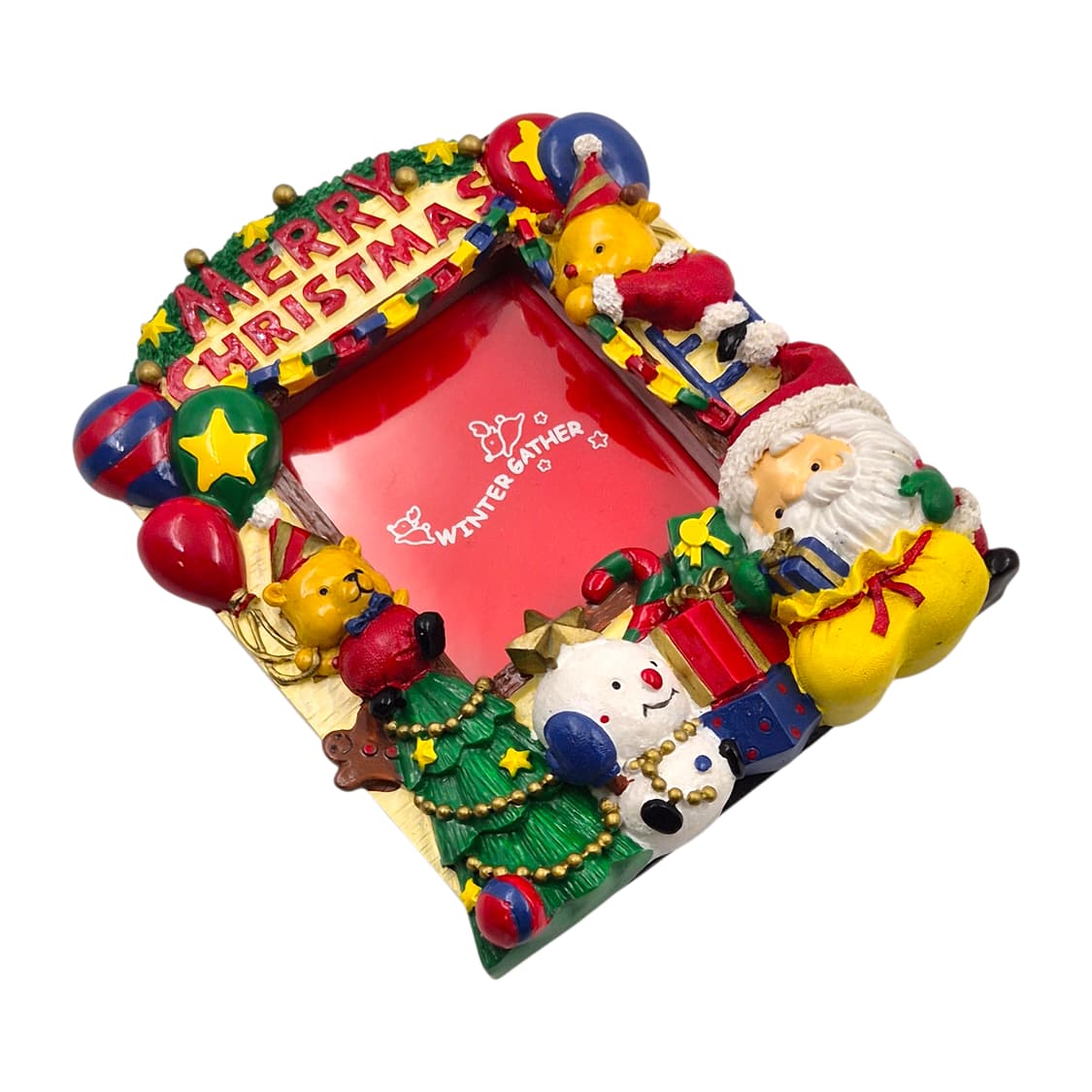 레트로 크리스마스 선물 테디베어 액자 상품이미지4