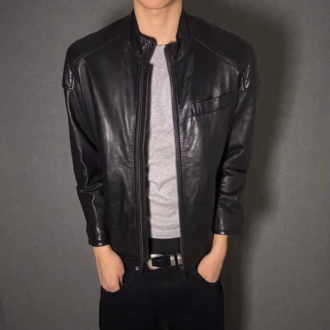 vintage rider leather jacket 상품이미지2