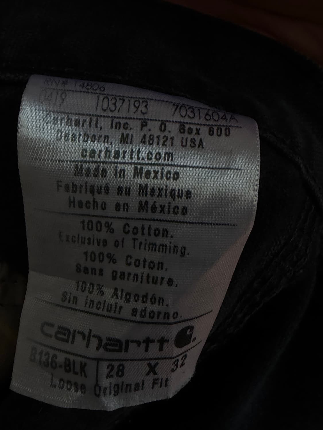 빈티지 칼하트 더블니 28x32 상품이미지2