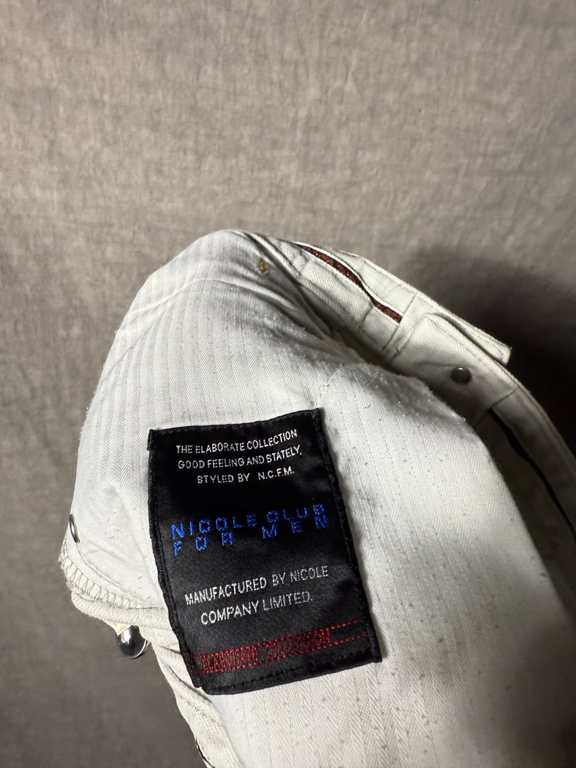 NICOLE CLUB FOR MEN White Denim Pants 상품이미지10