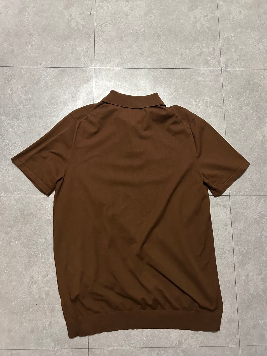 띠어리 다크브라운  비스코스 pk 니트 코튼 셔츠  100size   상품이미지6