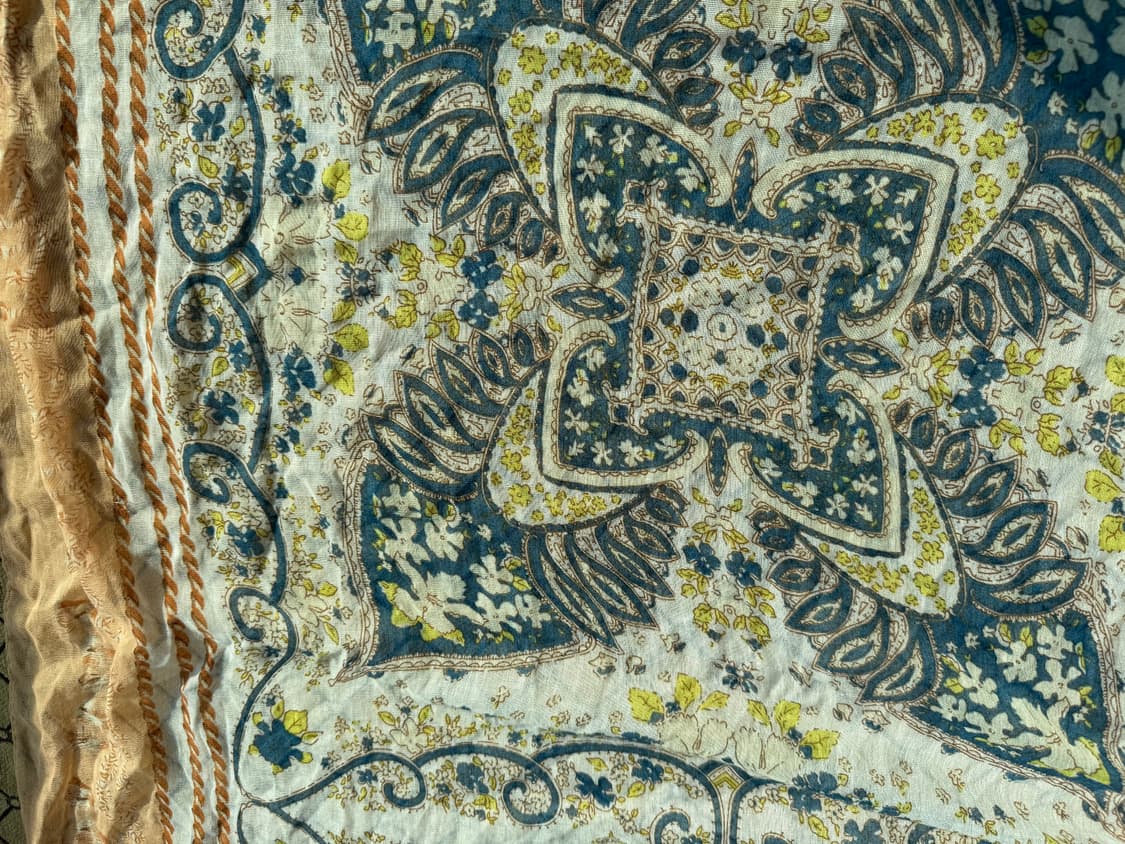 화이트 믹스 페이즐리 머플러 상품이미지2