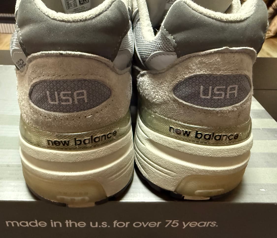 뉴발란스 992 메이드인 USA 그레이 - D 스탠다드 270사이즈 상품이미지5
