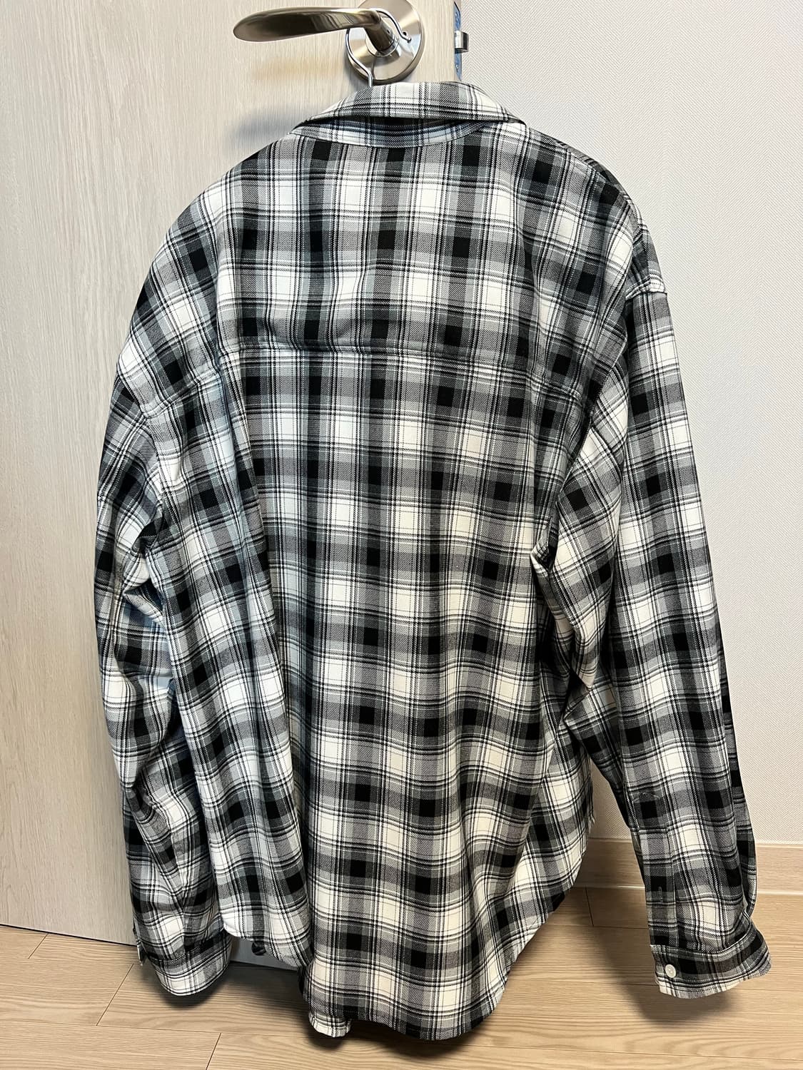 STU x 미즈노 타탄 체크 셔츠(L) 상품이미지6