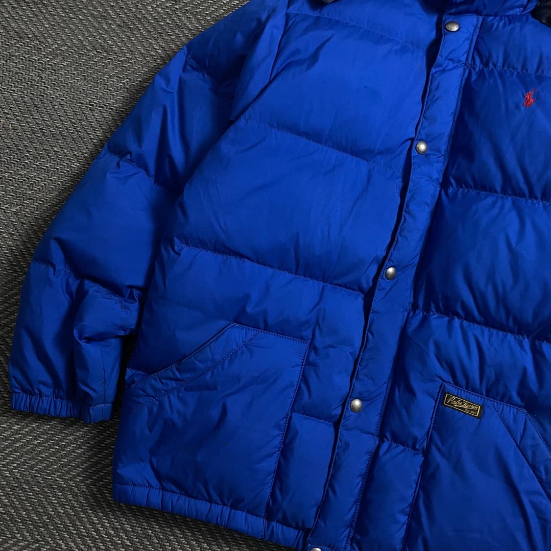 폴로 랄프로렌 포니 구스다운 푸퍼 후드 패딩 블루 y 4760 상품이미지4
