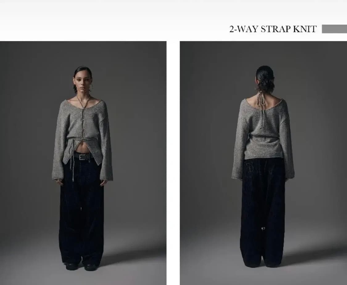 트리밍버드 투웨이 스트랩 니트 트리밍버드 2way strap knit 상품이미지1
