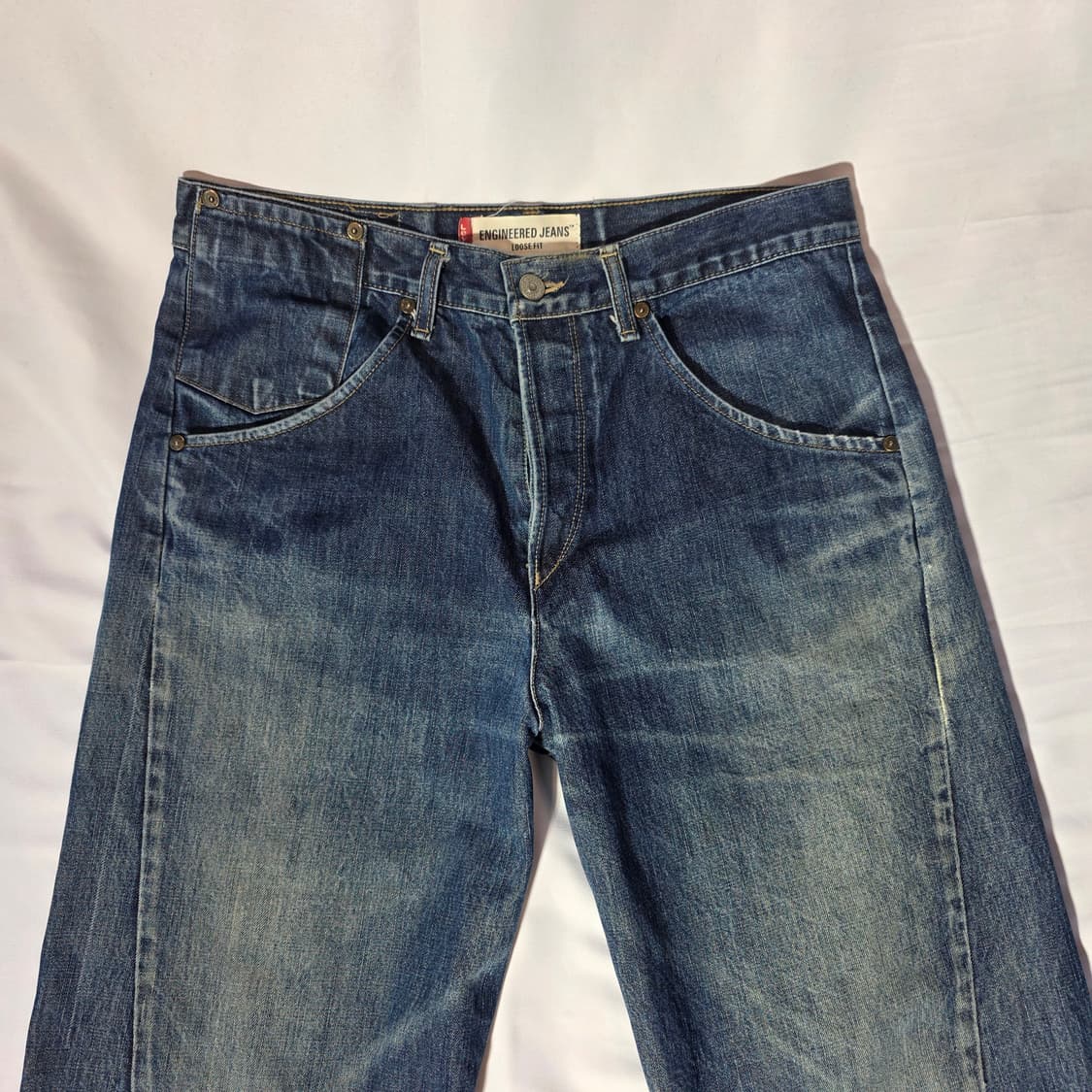 [W32L32]00s 리바이스 엔지니어드진 루즈핏 엔진 데님 팬츠 상품이미지2
