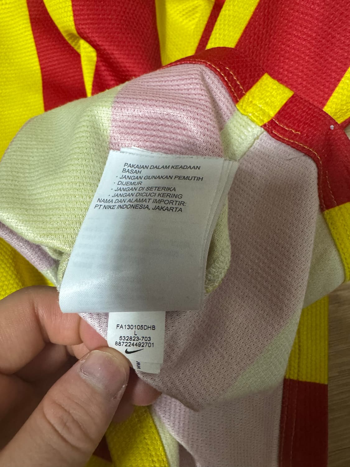 나이키 바르셀로나 13-14 어웨이 축구 유니폼 반팔 상품이미지8