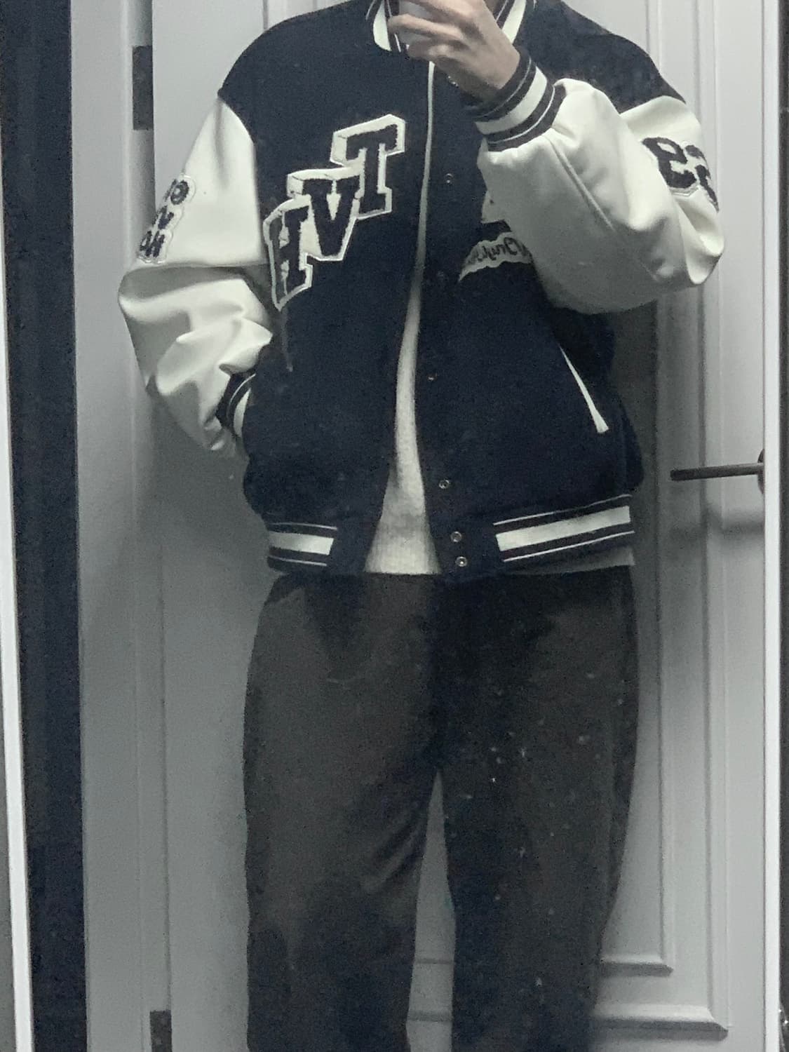 더바이닐하우스 바시티 자켓 / 네이비 L 상품이미지2