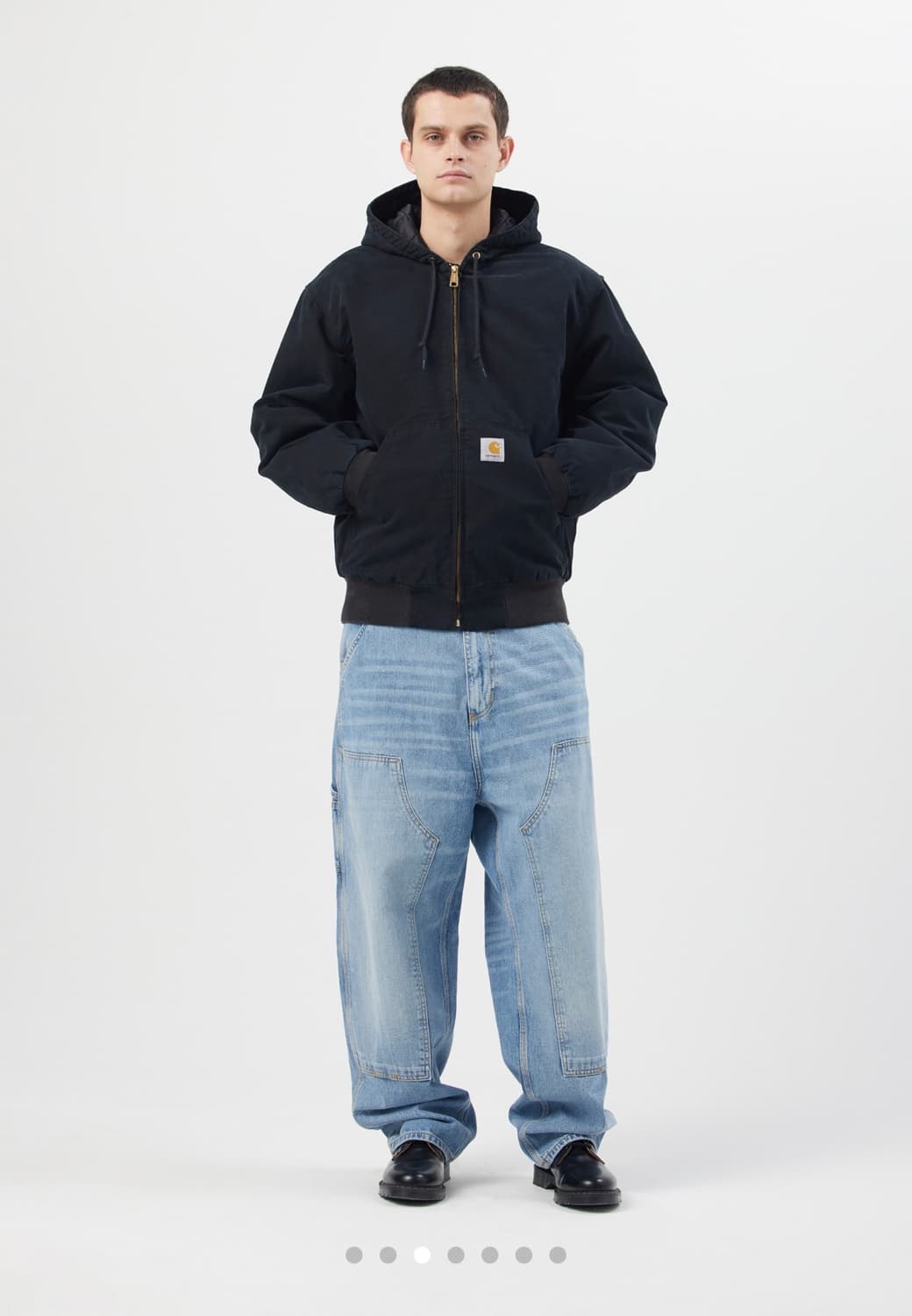 칼하트 윕 OG 액티브 자켓 블랙 스톤 캔버스 상품이미지3