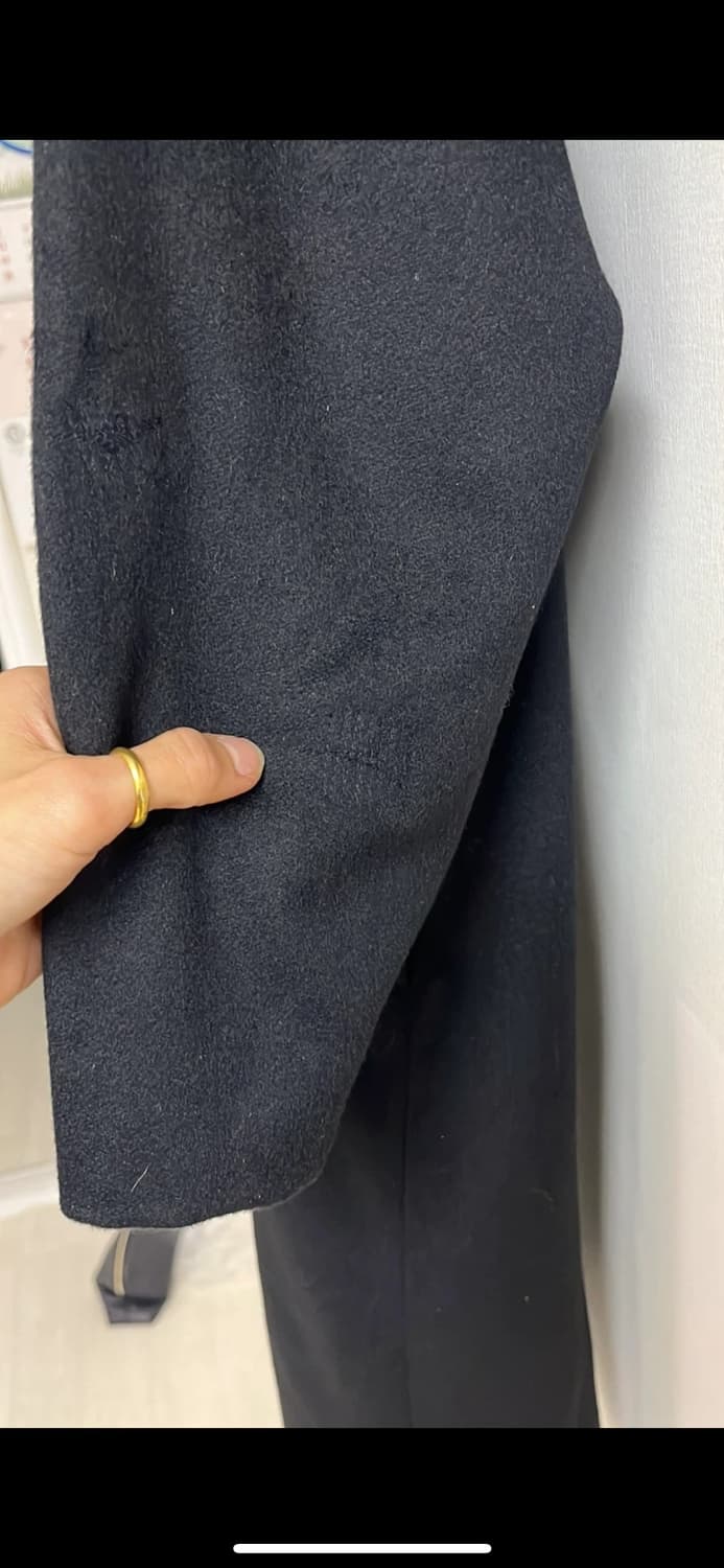 RICCI 블랙 캐시미어100코트 55,66 상품이미지3