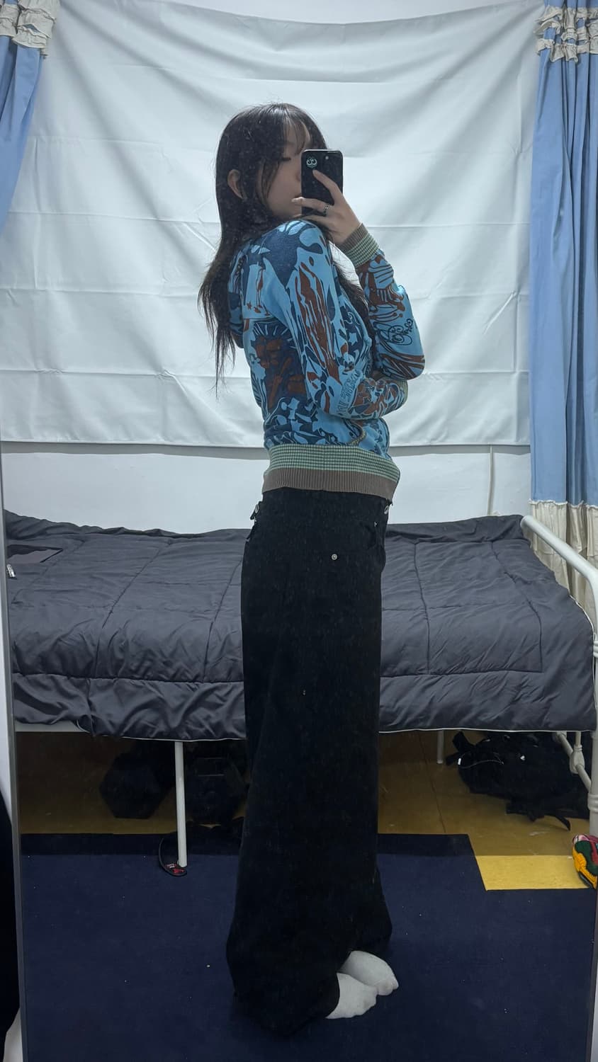 오일릴리 패턴 후드집업 상품이미지2