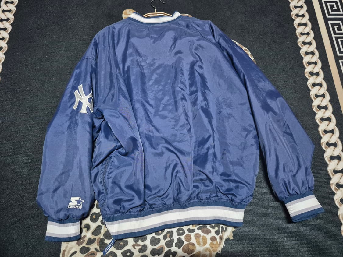 (희귀)90's 스타터 뉴욕 양키스 올드스쿨 웜업 XL 상품이미지4