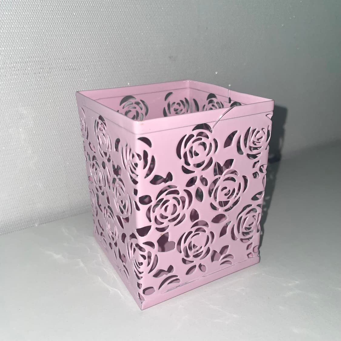 (새상품) 고전 베이비핑크 로즈 연필꽂이 상품이미지1