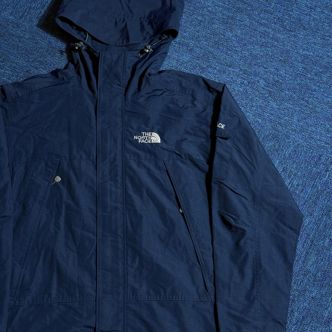 노스페이스 네이비 바람막이 후드 자켓 상품이미지2