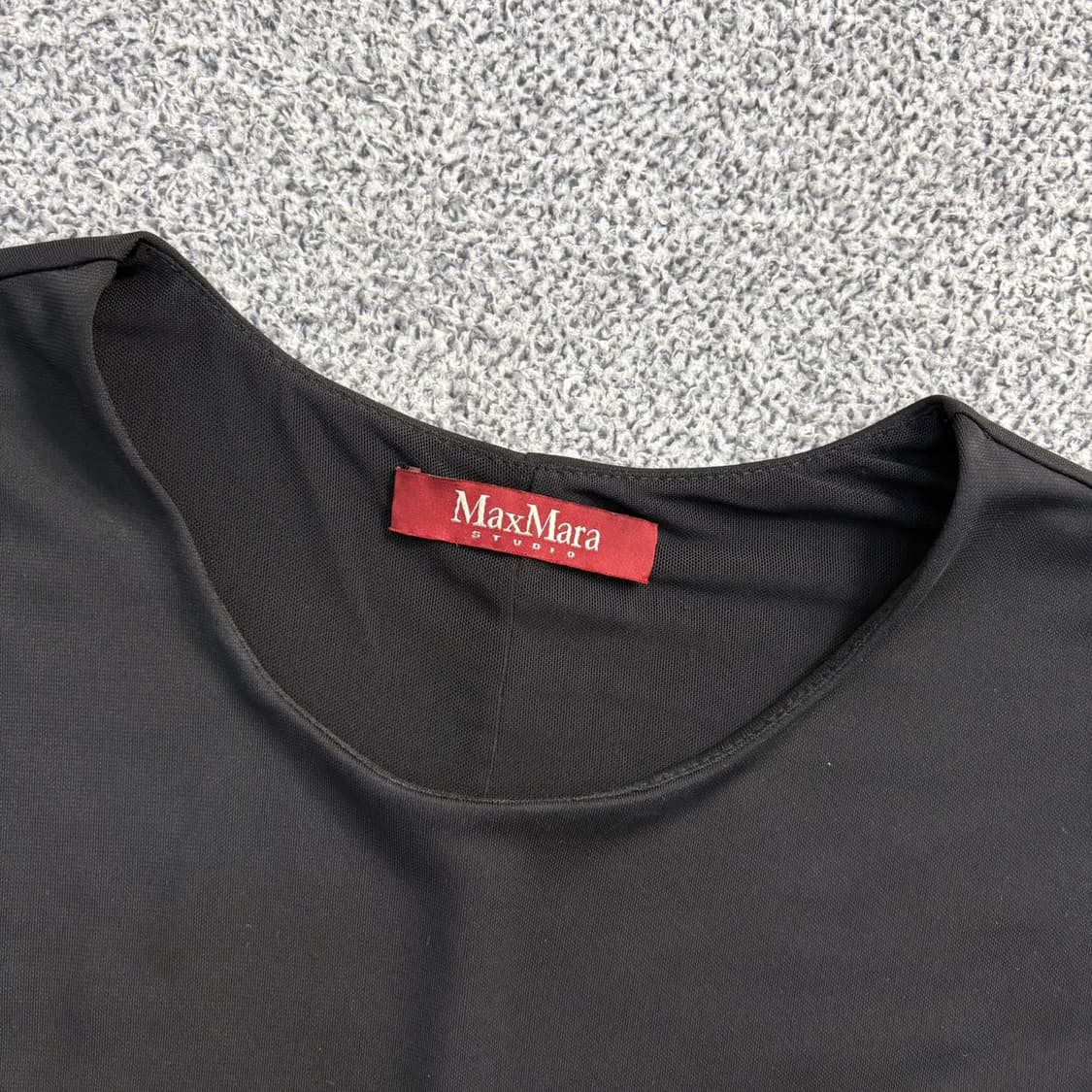 실측 막스마라 배색 플리츠 원피스 0420J 상품이미지2