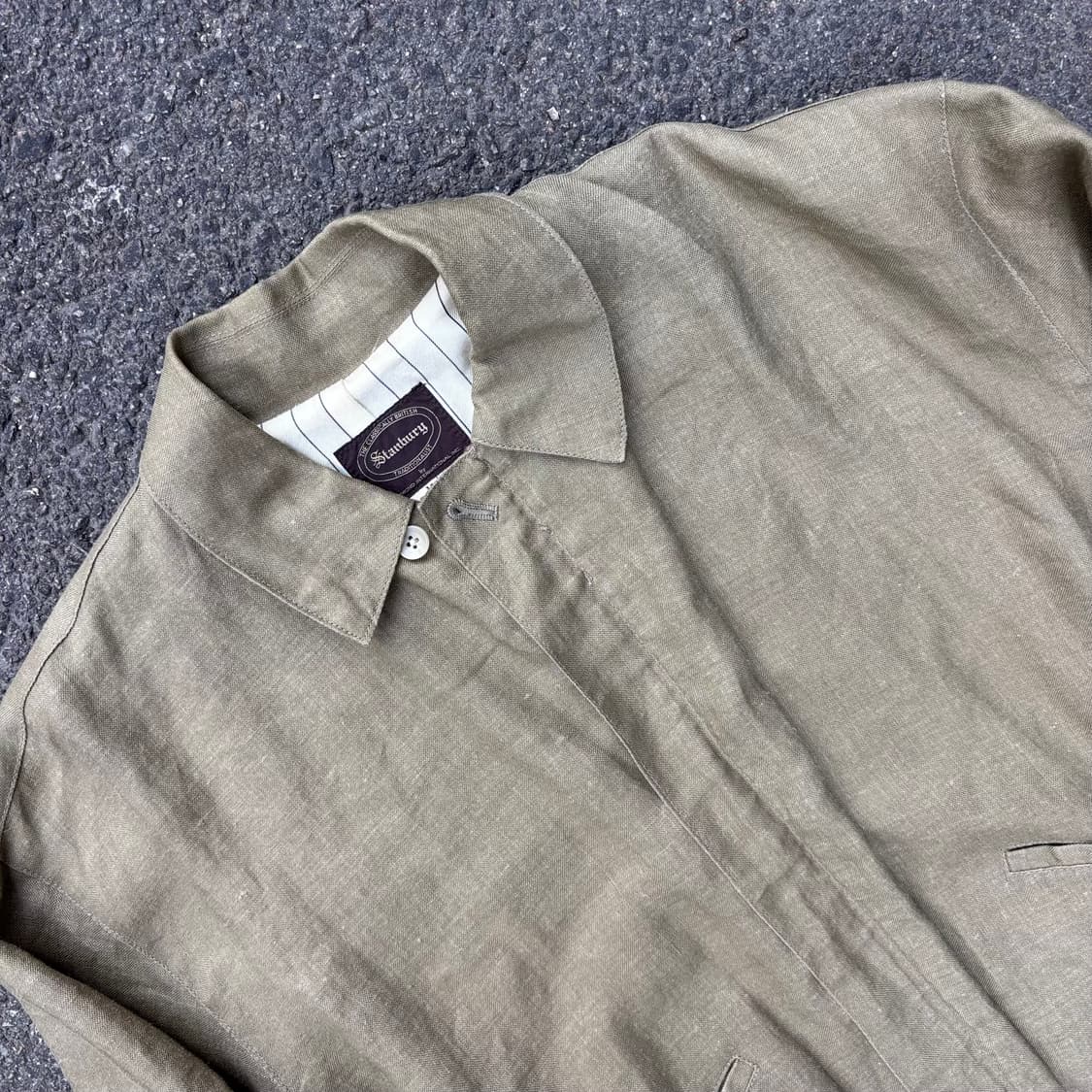 일본 스탠버리 린넨 집업 자켓 상품이미지4