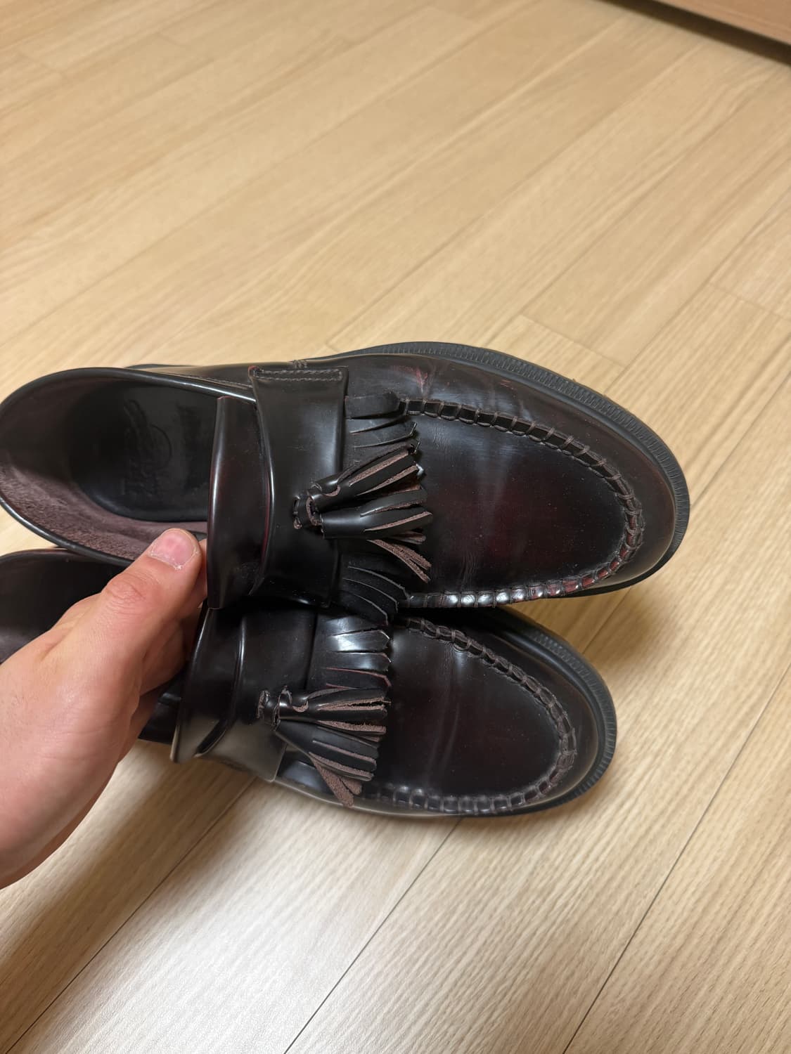 uk7,260) 119,000원 닥터마틴 아드리안 아카디아 체리레드 로퍼 상품이미지8