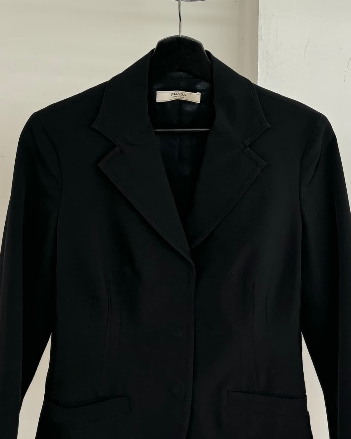 프라다 블랙 폴리 블레이저 자켓 상품이미지2
