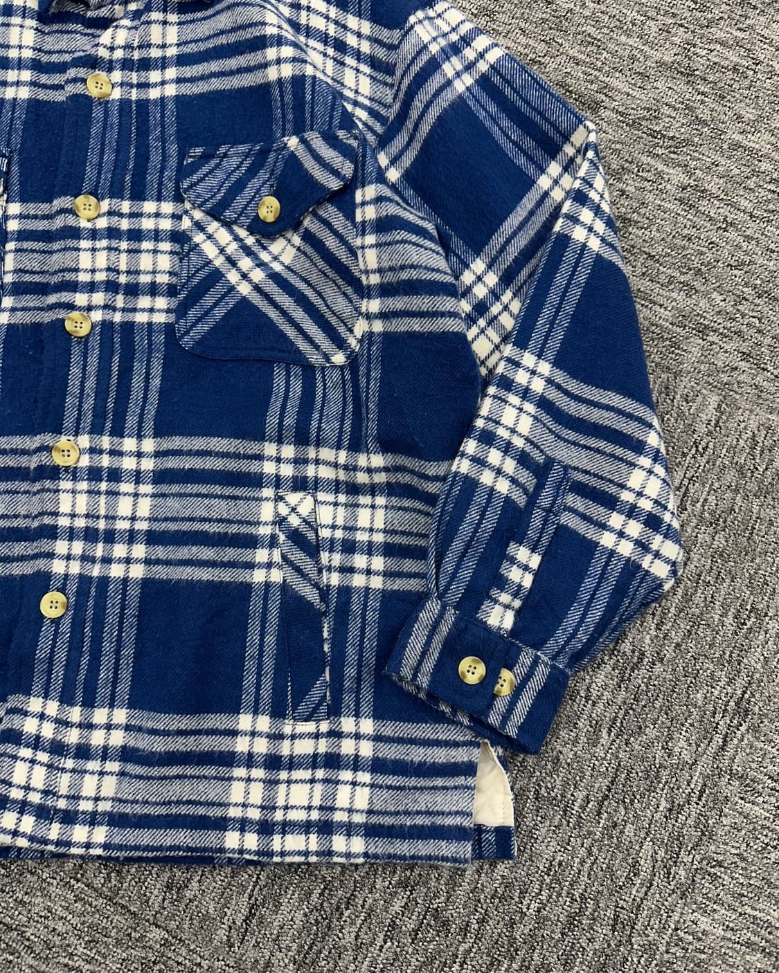 (L)HUNTER 누빔 체크셔츠-M1149 상품이미지2