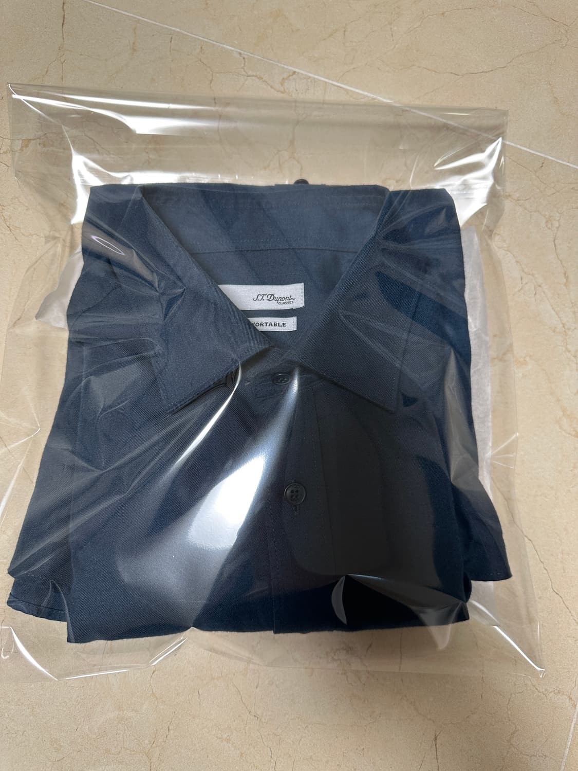 에스티 듀퐁  ST Dupont 남성 셔츠 100  컬러: 터키블루    상품이미지2