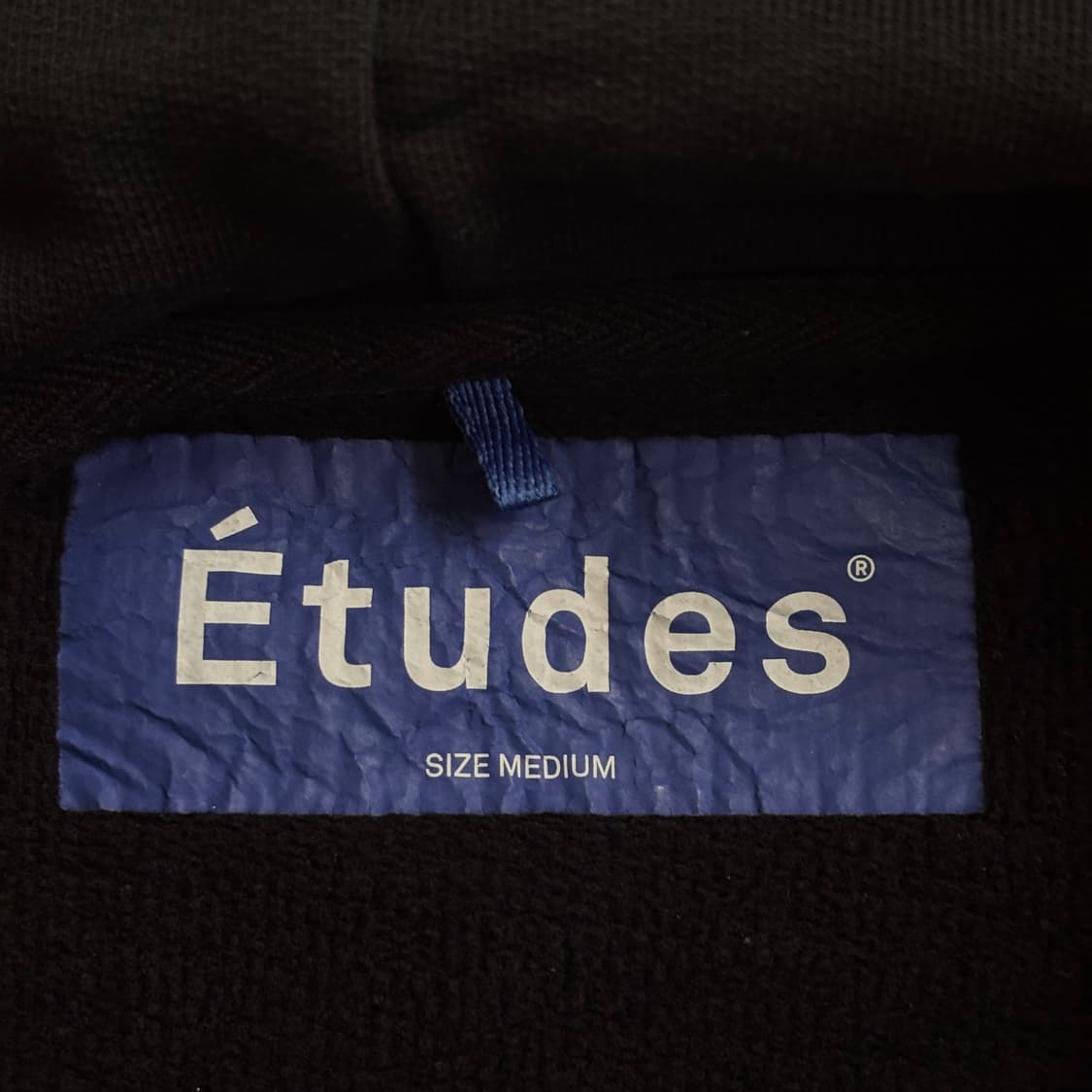 에뛰드 M 블랙 후드 티셔츠 헤비 코튼 후디 포르투갈 정품 상품이미지6